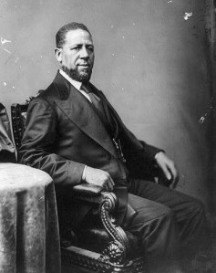 First African American elected to either chamber of the U.S. Congress: Senator Hiram Rhodes Revels (R-Miss.).